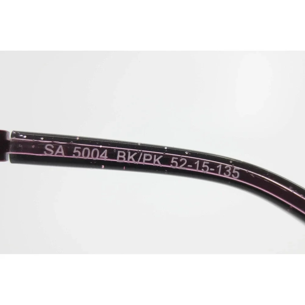 Saks Fifth Avenue SA 5004 BK/PK Black Pink Rectangular Eyeglasses Frames